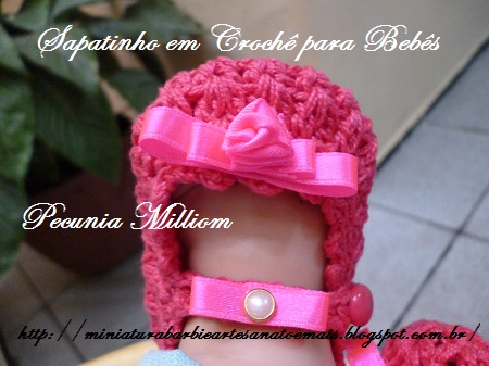 Sapatinhos e Tiara de Crochê Para Meninas Sapatinhos e Tiara de Crochê Para Meninas