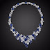 Sapphire stone and diamond necklace designs