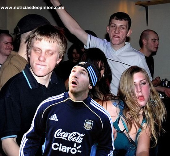 Humor: Messi retocado con Photoshop Humor: Messi retocado con Photoshop