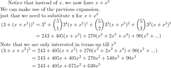 Binomial Theorem Part II
