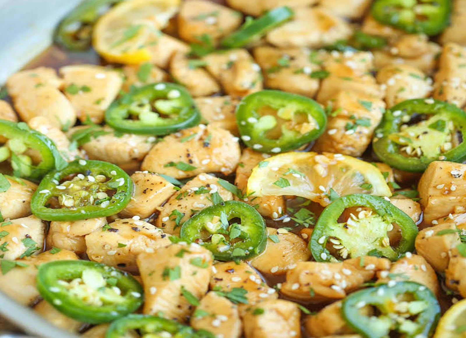 Chicken with jalapeno & soy sauce
