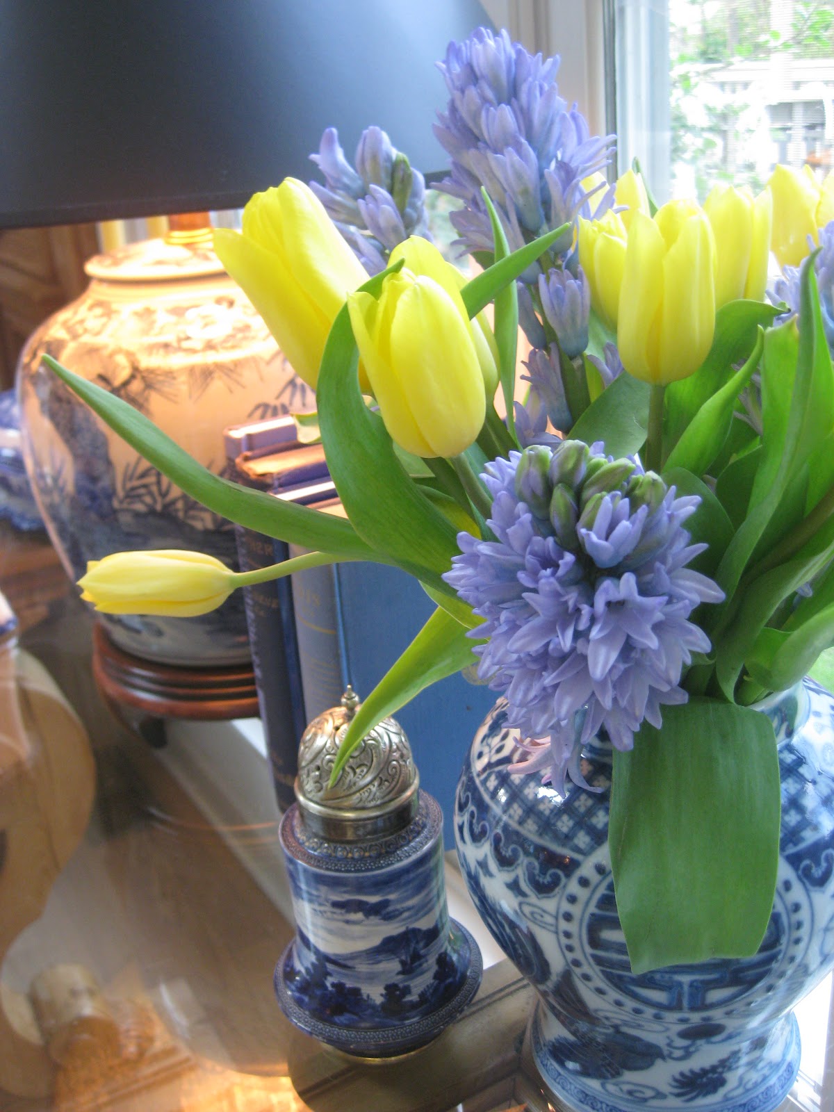 Always, Robins Egg Blue: SAME TABLE SCAPE WITH SPRING FLOWERS.
