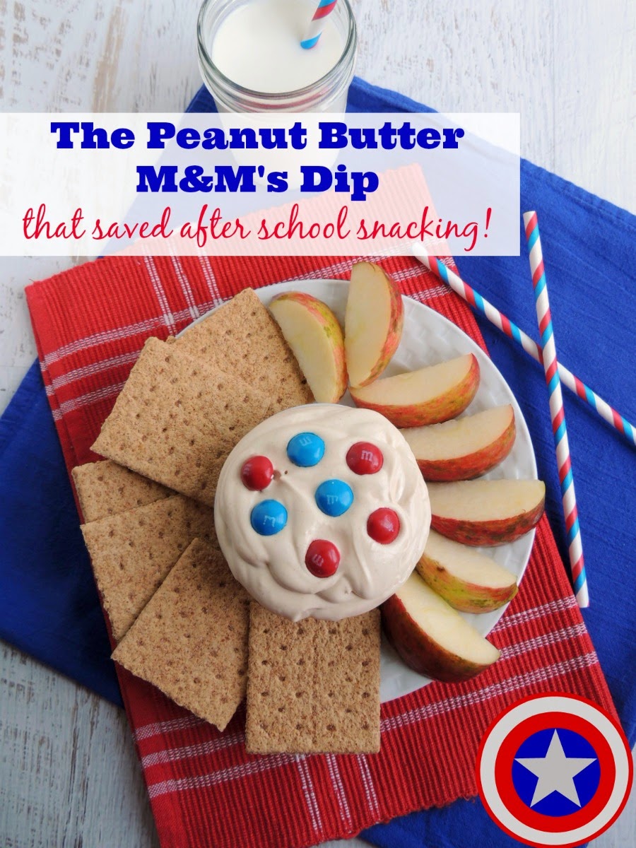 Frugal Foodie Mama Easy Peanut Butter M&M's Dip