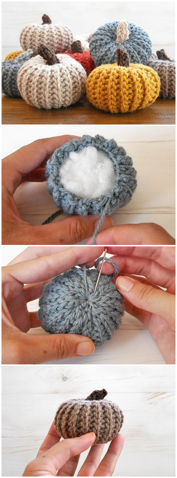 Crochet Pumpkins That Look Knit