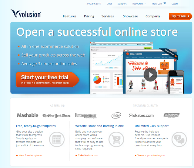 commercial ecommerce solution - volusion