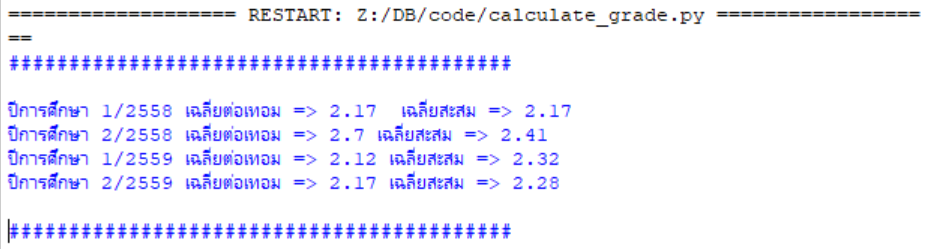 Database Systems: Score and Grade (Python)