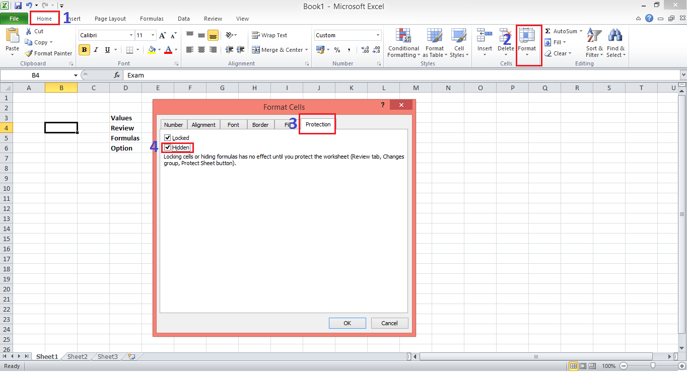 Hiding A Cell's Contents / Simple Tricks For Hiding a Data of a Cell