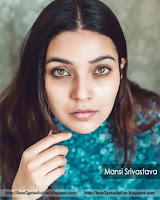 divya drishti serial actress mansi srivastava hot photo, brunette celeb mansi srivastava looking beautiful in blue outfit.