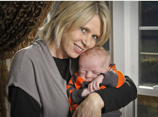 Long journey ends in 1st-time motherhood at 45 Image: Daryl Peddar and Max: It's been quite the challenge - but now we have him, and it's brilliant.
