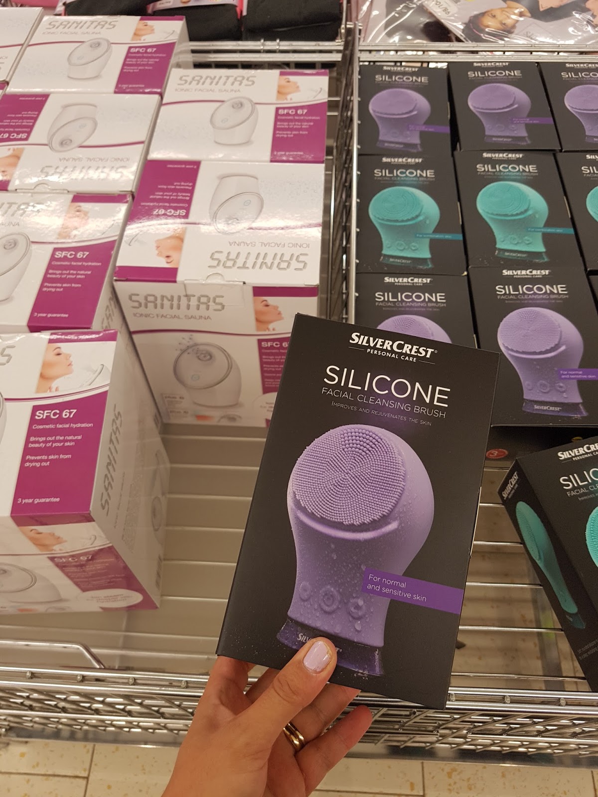 SKINCARE GADGETS FROM LIDL UK SANITAS IONIC FACIAL SAUNA AND SILVER