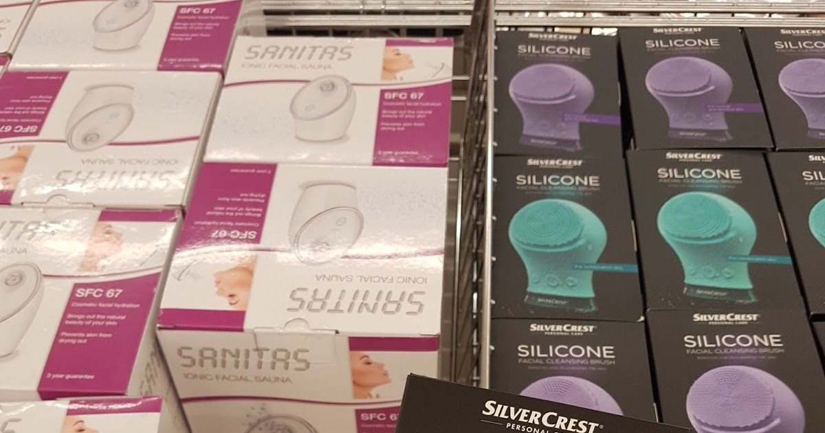 SKINCARE GADGETS FROM LIDL UK SANITAS IONIC FACIAL SAUNA AND SILVER