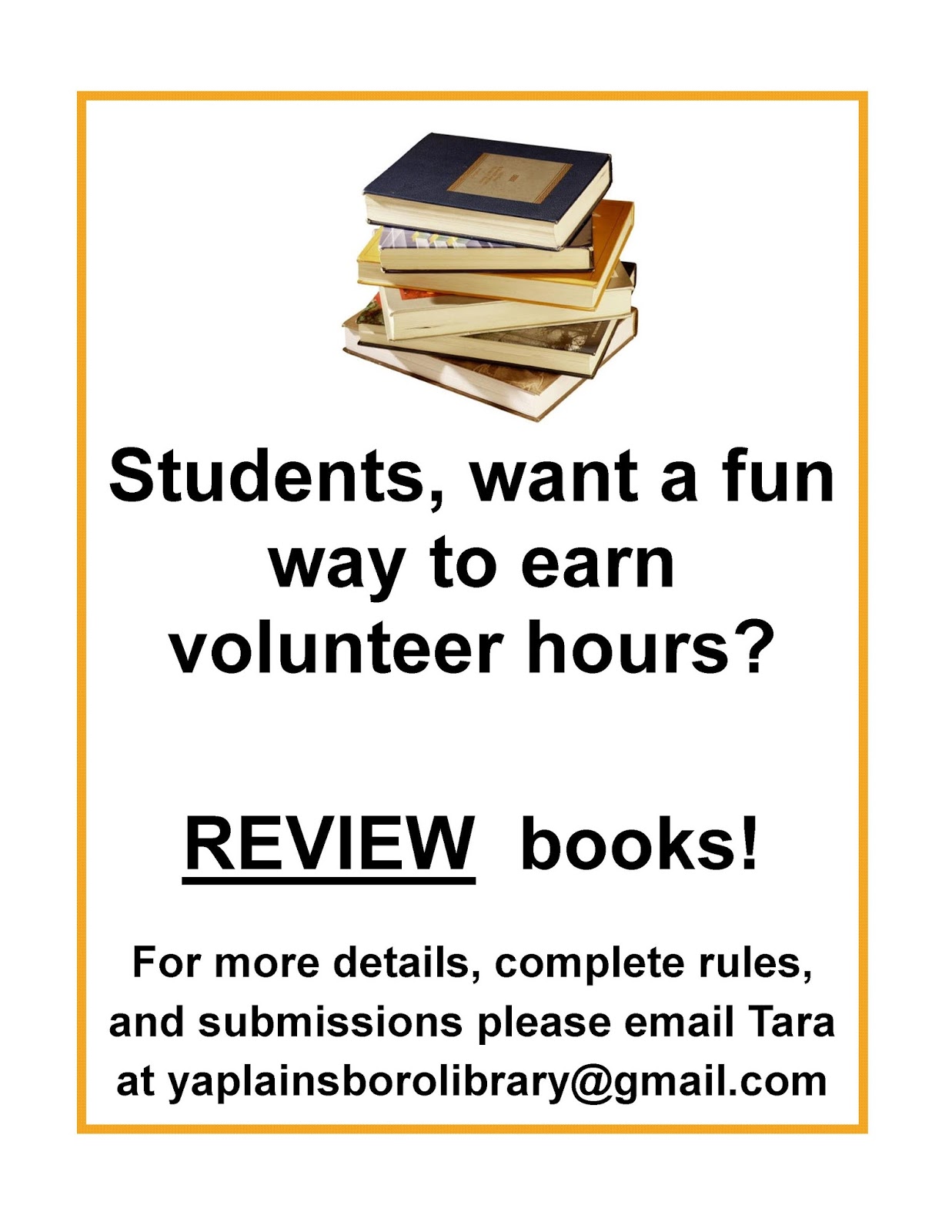 Plainsboro Public Library News GOODREADS STUDENT VOLUNTEER OPPORTUNITY
