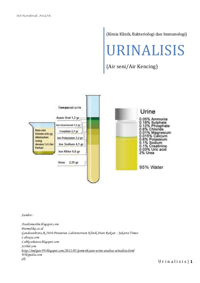 KIMIA KLINIK URINE RPP SMK KESEHATAN KLS XI/1 BANK RPP