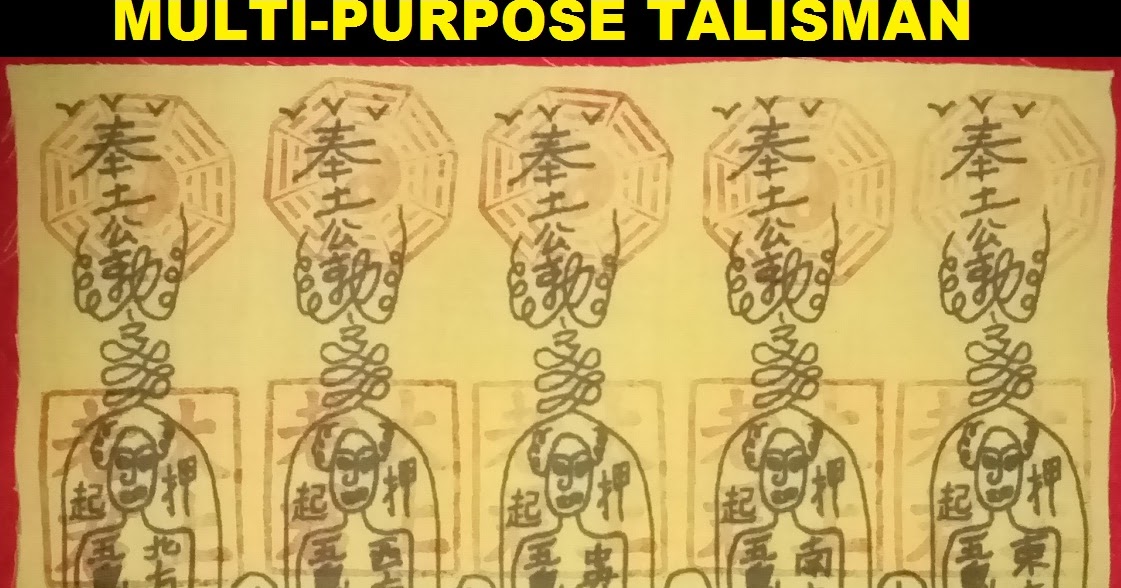 TAOIST SORCERY 'Ultimate 5 Ghosts MultiPurpose' Talisman
