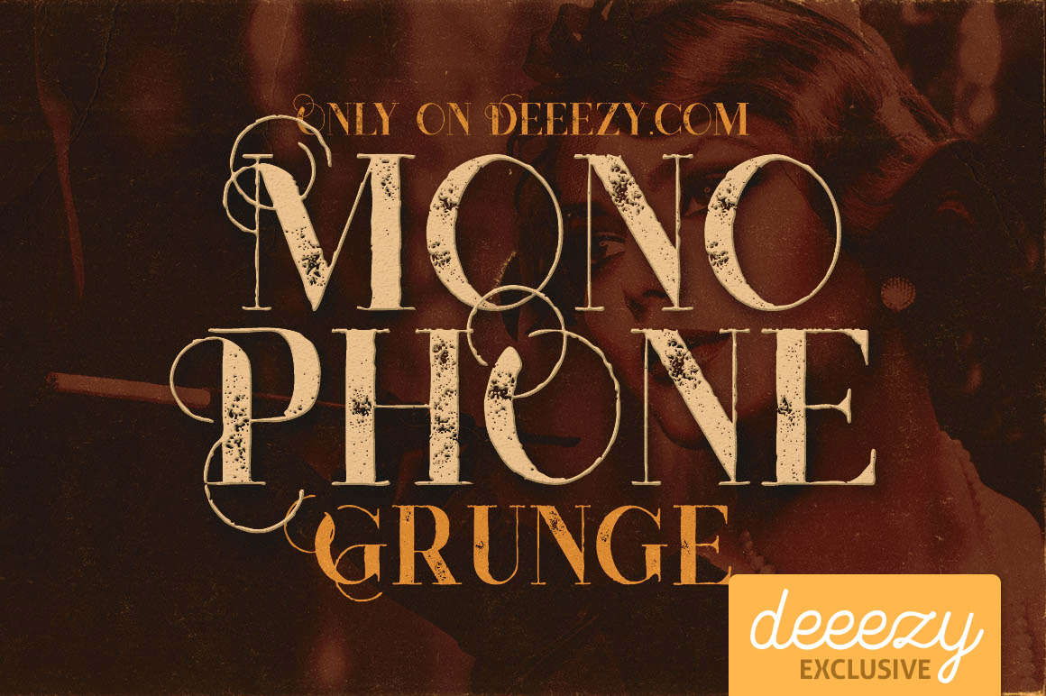 Monophone Grunge Font Download Font Terbaru 2016 - Monophone Grunge Font