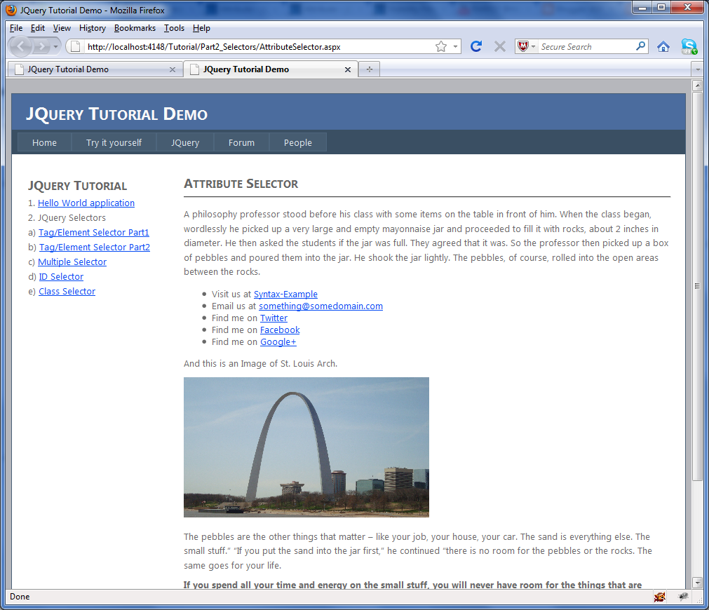 Attribute Selector examples in JQuery C, SQL Blog
