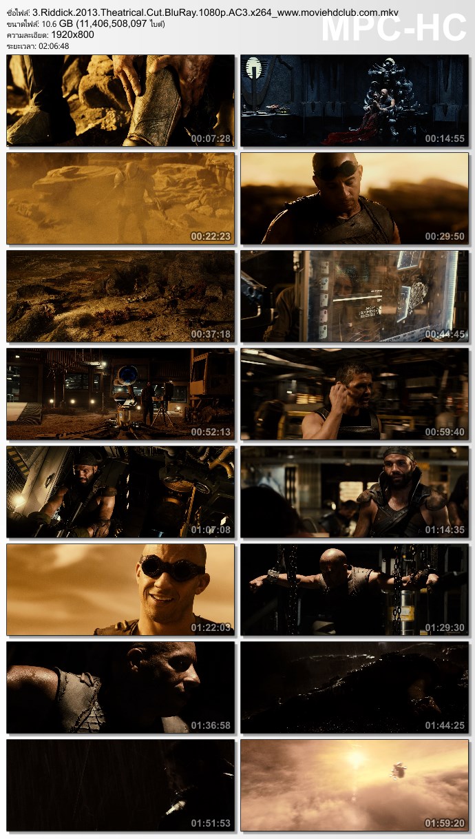 [Full-HD|Mini-HD][Boxset] Riddick Collection (2000-2013) - ริดดิก ภาค 1-3 [720p|1080p][เสียง:ไทย 5.1/Eng 5.1][ซับ:ไทย/Eng][.MKV] RD3_MovieHdClub_SS
