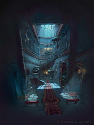 haunted mansion interior concept environment houses jumbled drawer halloween drawing illustration fantasy places google ru layout