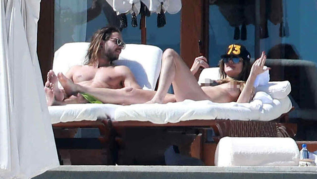  Heidi Klum se deja ver sin ropa junto a su novio 