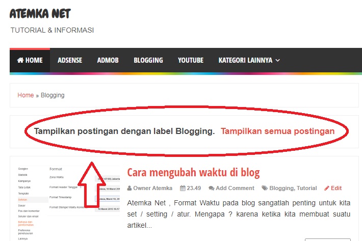 Cara Menghilangkan Tampilkan Posting Dengan Label Di Blog Atemka Net