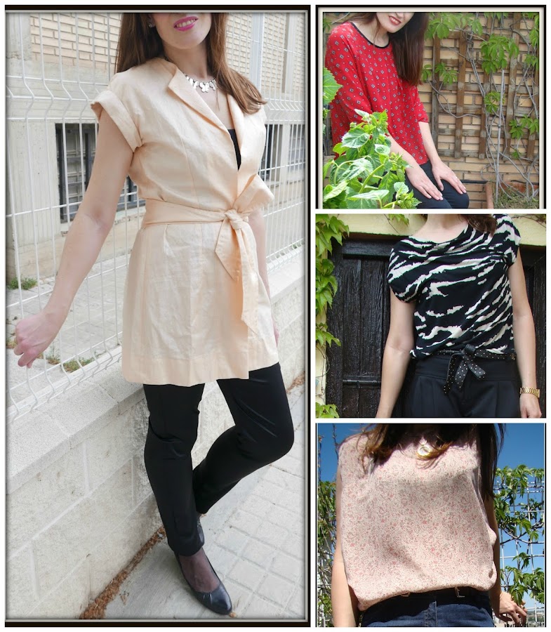 Chaleco, blusas y pantalones handmade