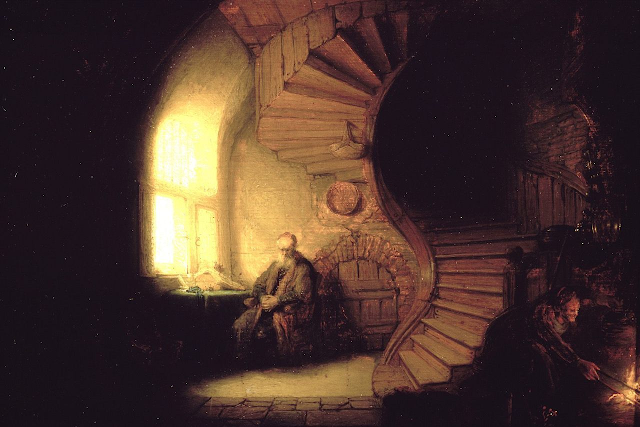Rembrandt - Philosophe en méditation