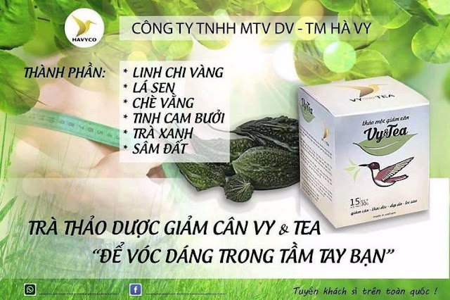 Trà giảm cân thảo mộc Vy&Tea tại Tiền Giang