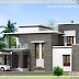 2000 Sq. feet contemporary villa plan and elevation