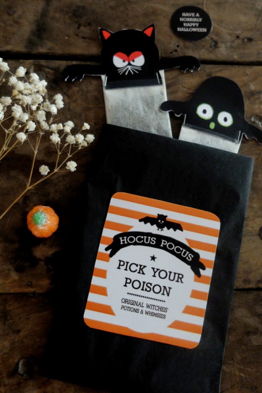 misako mimoko Happy Halloween! DIY Halloween Tea Bag Holders Printables