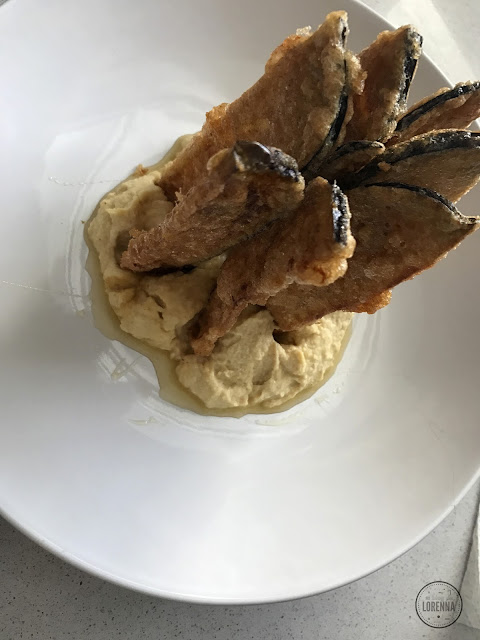 Berenjenas, miel de caña & hummus Berenjenas, miel de caña & hummus