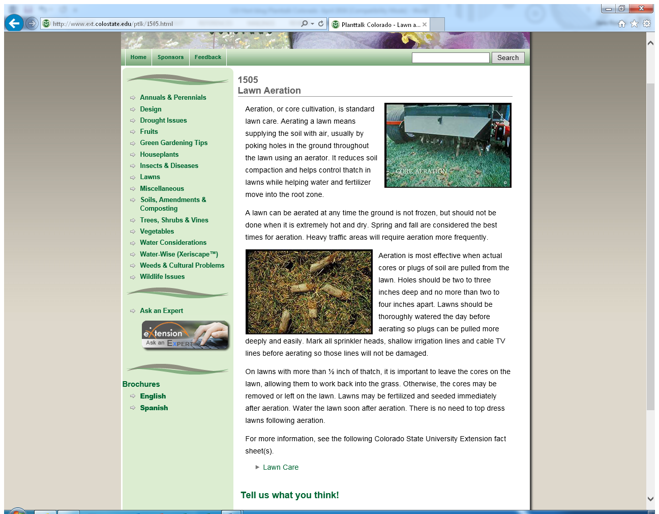 COHorts Plant Talk Colorado Facts at your fingertips!