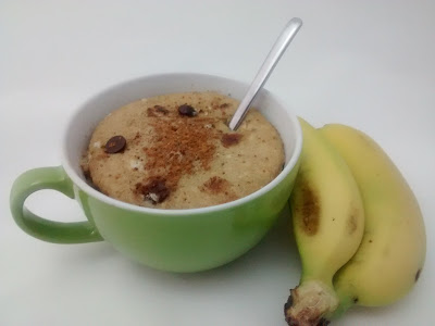 Mug Cake de Plátano y Chocolate
