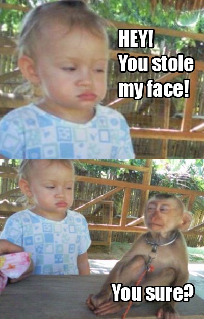 Kid - Hey Monkey You Stole My Face!