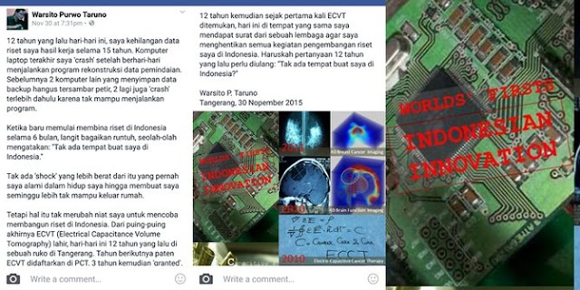 Miris, Penemu Alat Penyembuh Kanker Asli Indonesia Ini Justru Mendapat Teror dari Sebuah Lembaga Miris, Penemu Alat Penyembuh Kanker Asli Indonesia Ini Justru Mendapat Teror dari Sebuah Lembaga