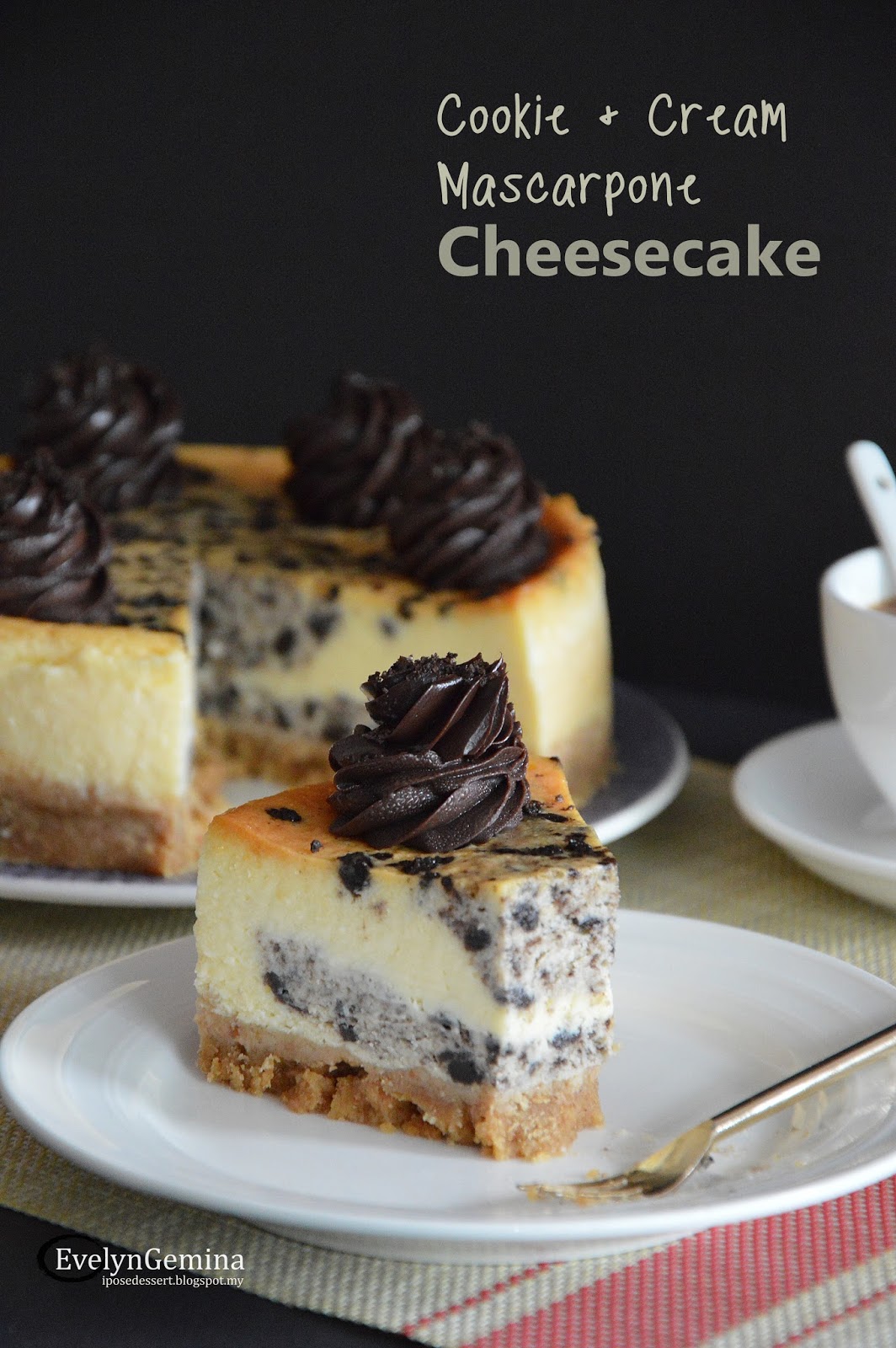 COOKIE & CREAM MASCARPONE CHEESECAKE