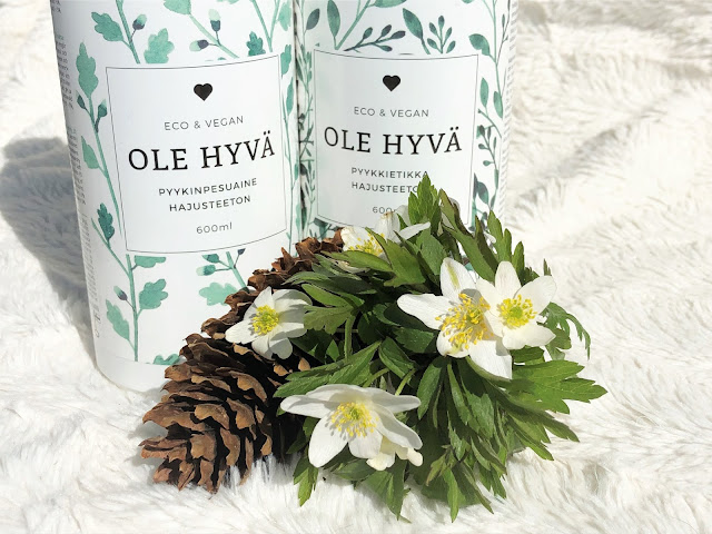 Ole Hyvä hajusteetomat pyykinpesuaine ja pyykkietikka ole hyvä luonnontuote hajusteeton pyykinpesuaine pyykkietikka