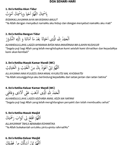 Contoh Buku Kumpulan Doa Anak PAUD Sehari-Hari Lengkap ...