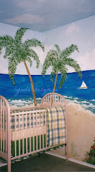 scene palm mural paint tree ocean nursery tutorial asked walls three she