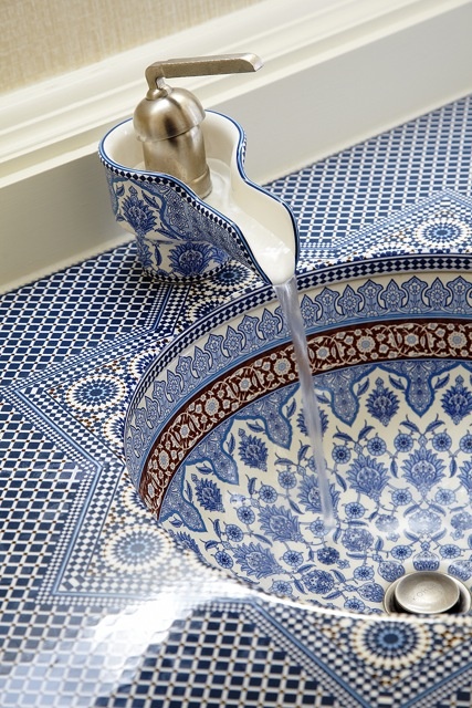 Luabelle Sink Or Swim Mosaic Tile Is Much More Prevalent In Countries Outside The Us So It Always Feels Exotic To Me I Envision This Sink A Five Star Hotel