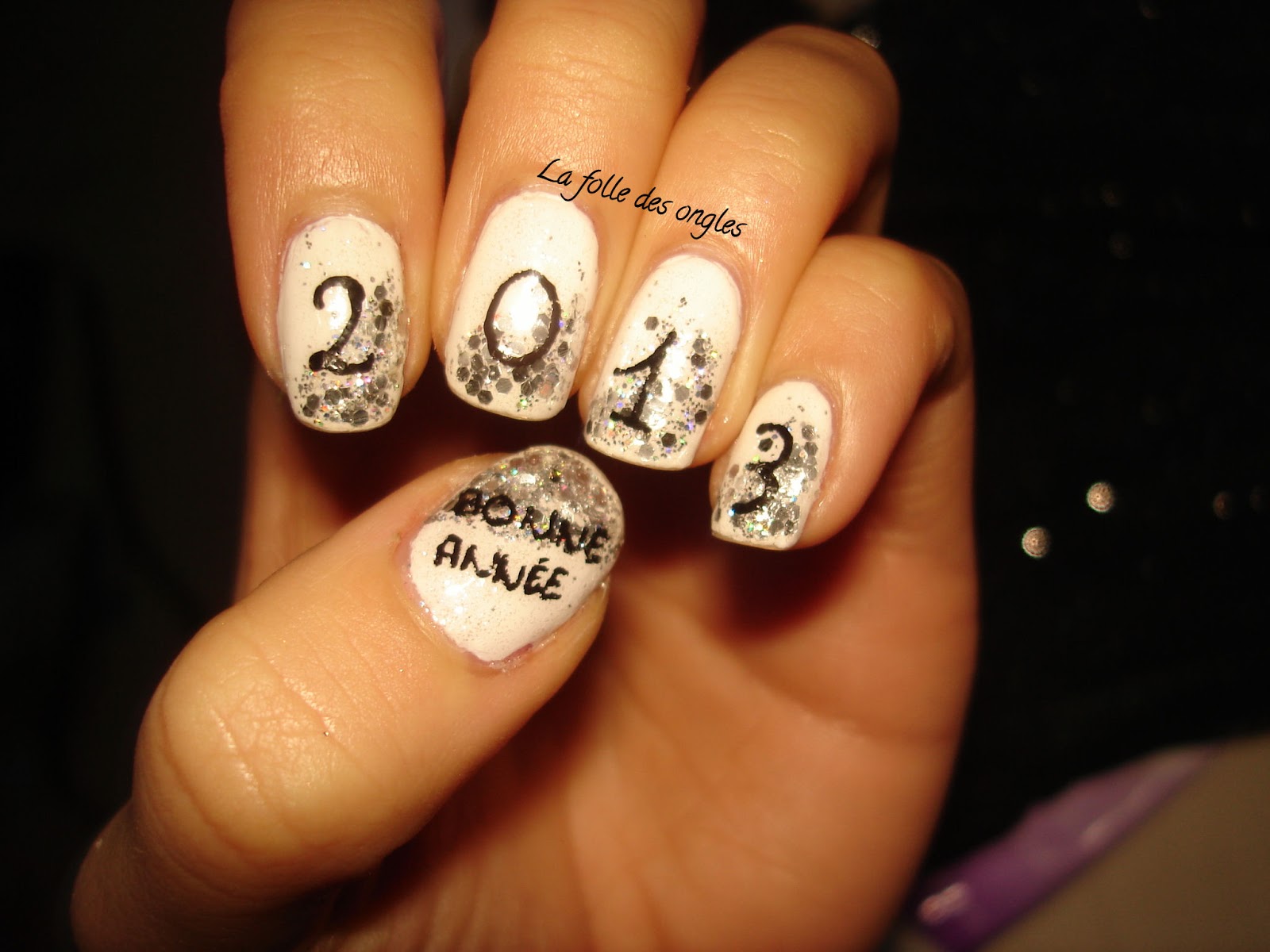 Nail Art Nouvel An 2023 La folle des ongles: Nail art noël et nouvel an