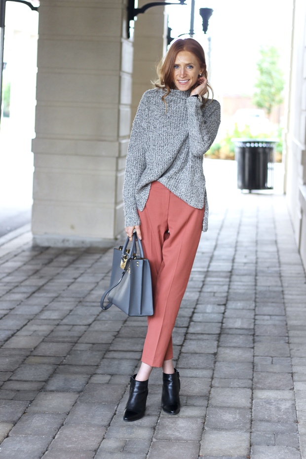 Pastels & Pastries Fall Style- Topshop cigarette pant, Sophie Hulme Albion Tote Pastels & Pastries Fall Style- Topshop cigarette pant, Sophie Hulme Albion Tote