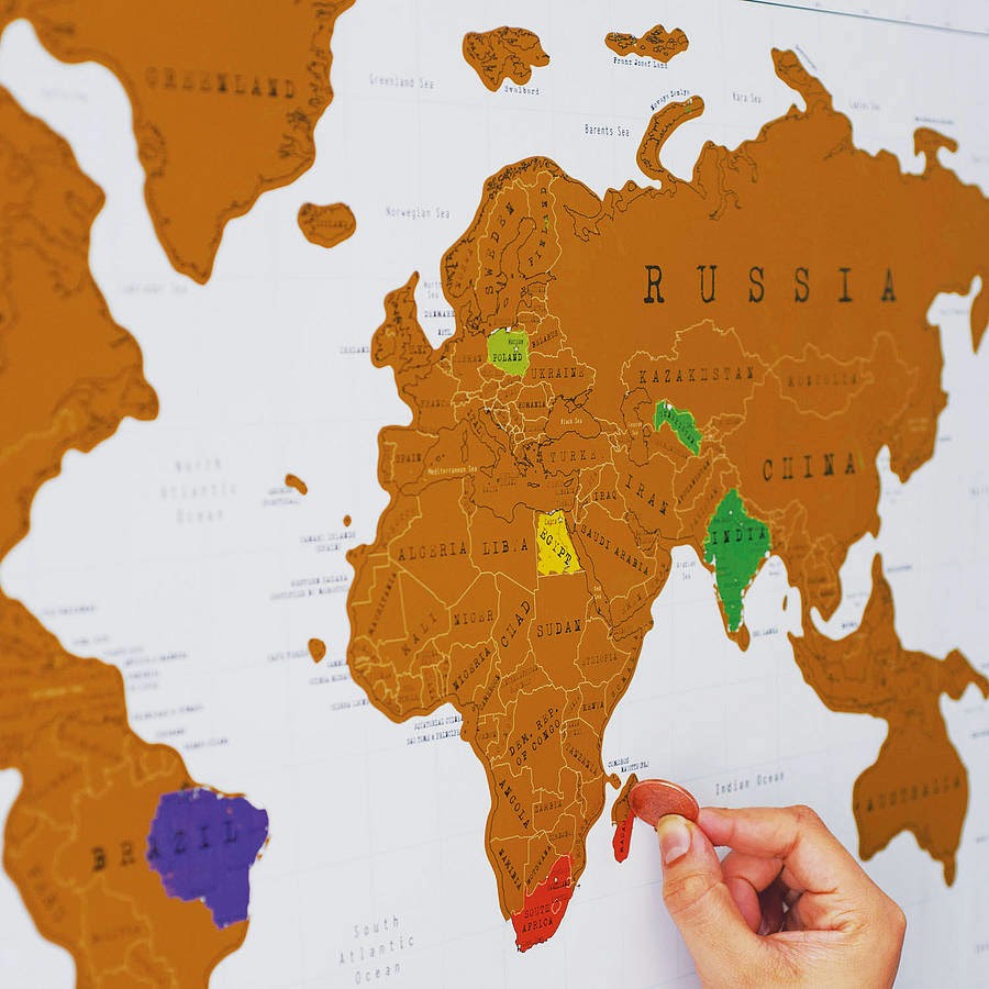 World Scratch Map gift