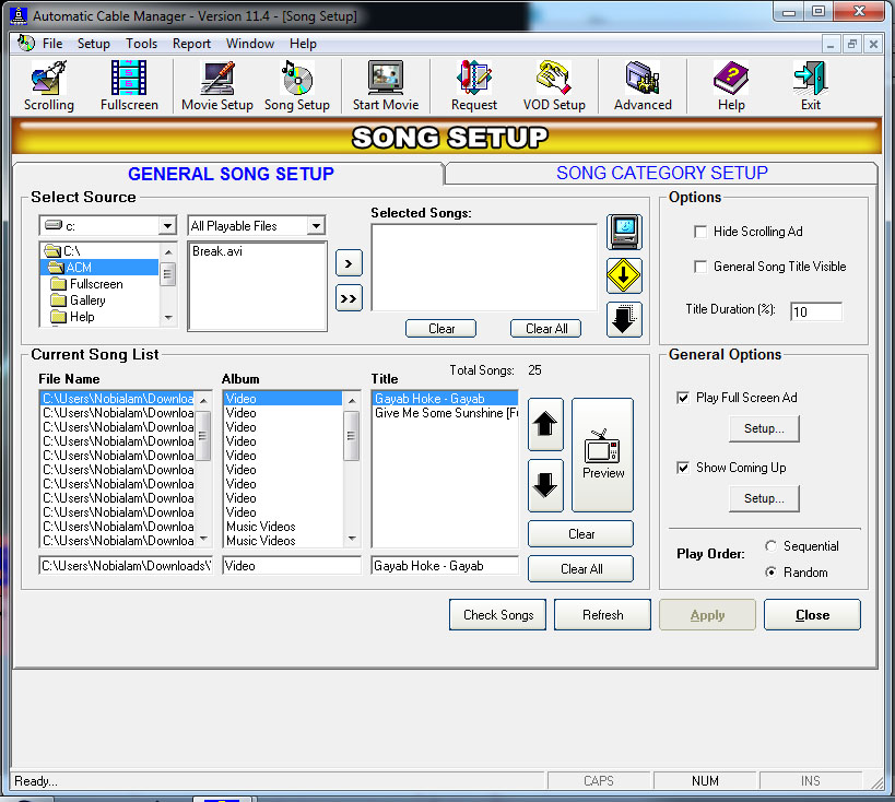 Cable TV Broadcast & Playout Automation Software Automatic Cable