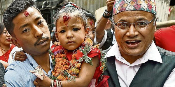 ദൈവത്തിന് പ്രായപൂര്‍ത്തിയായി; മൂന്നു വയസുകാരി തൃഷ്ണ ഇനി ഇവരുടെ ദൈവം