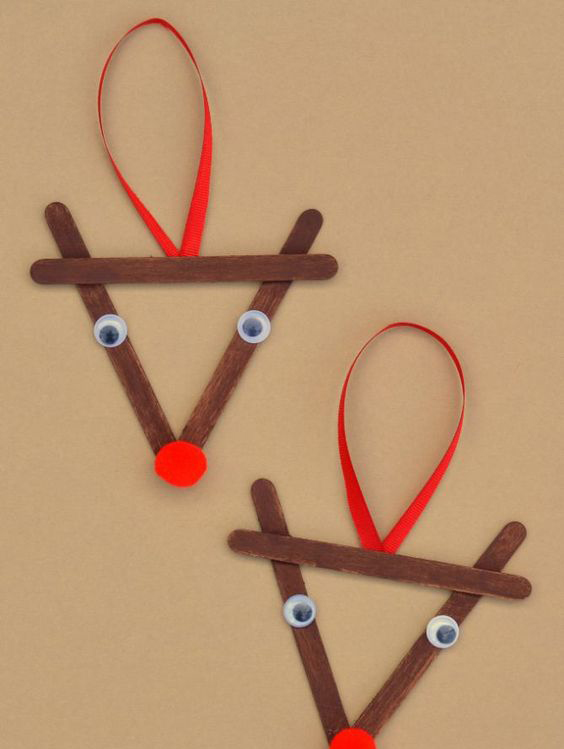 Manualidades para Navidad con palitos de helado