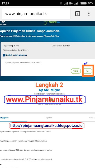 B.Gambar langkah 2 pengajuan pinjaman uang tanpajaminan via link web promo tunaiku www.Pinjamtunaiku.tk B.Gambar langkah 2 pengajuan pinjaman uang tanpajaminan via link web promo tunaiku www.Pinjamtunaiku.tk