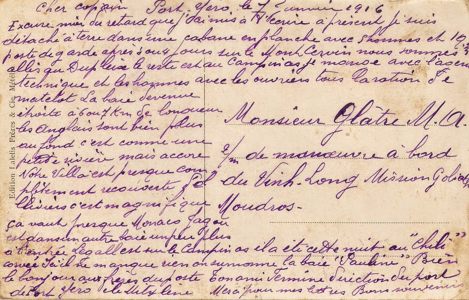 Lettre D'un Soldat De La Première Guerre Mondiale LA MARCOPHILIE NAVALE: Centenaire de la Guerre 1914 - 1918