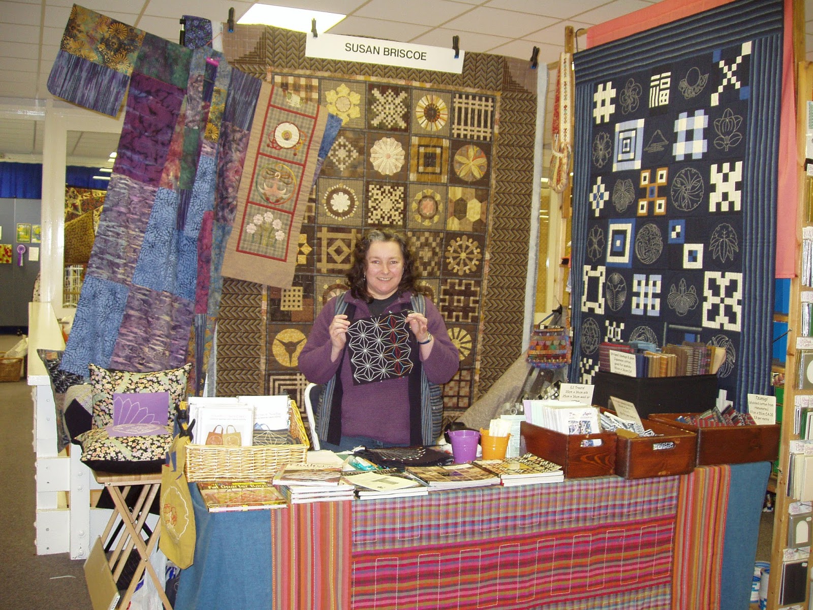 sashiko and other stitching Scottish Quilt Championships next weekend