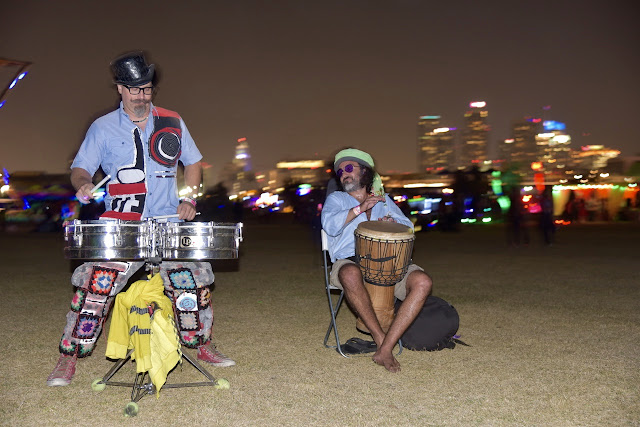 Omar Cherif and Paul jamming at LA Decompression 2017 by Oliver Rossberg