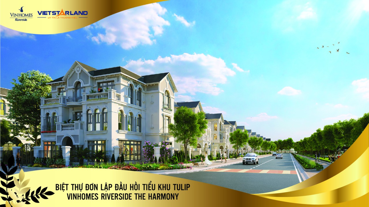 Tiểu khu biệt thự Tulip Vinhomes Riverside giai đoạn 2 bên hồ Tiểu khu biệt thự Tulip Vinhomes Riverside giai đoạn 2 bên hồ